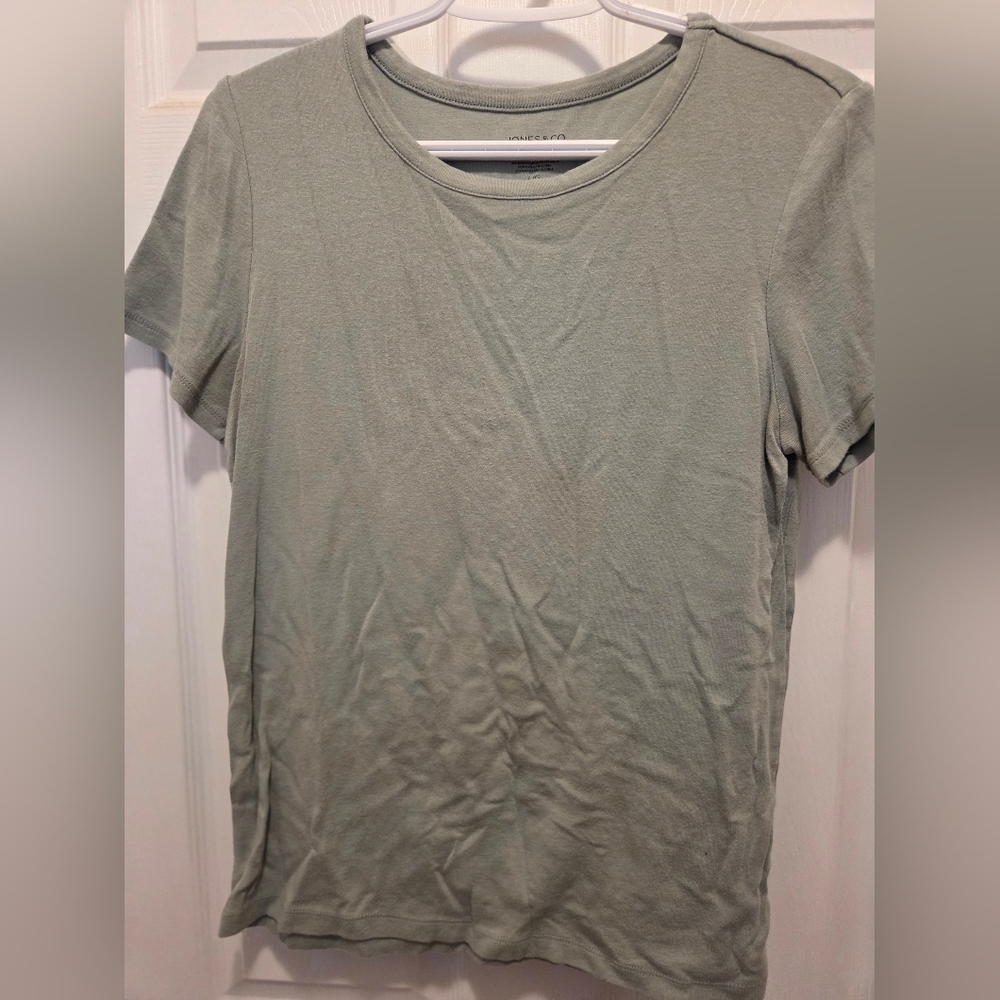 Jones New York Light Green Tee